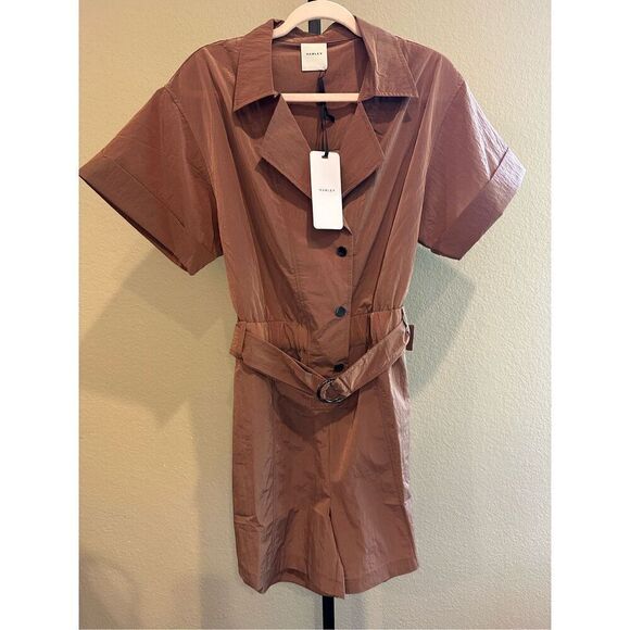 Varley Belle Boxy Playsuit in Cedar Size M - Picture 3 of 7